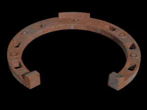 3 color horseshoes 3D Модель