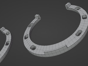 3 color horseshoes 3D Модель