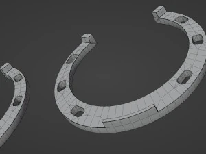 3 color horseshoes 3D Model