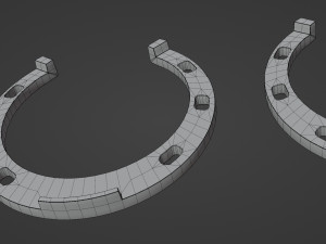 3 color horseshoes 3D Модель