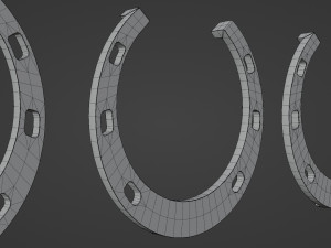 3 color horseshoes 3D Модель