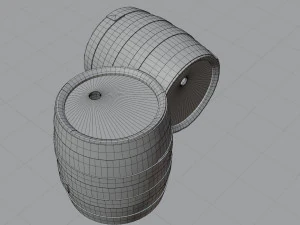 Old navy barrels texture variations 3D Model