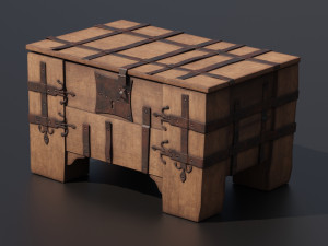 Old chest 3D Model