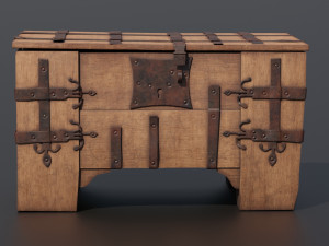 Old chest 3D Model