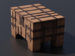Old chest 3D Model