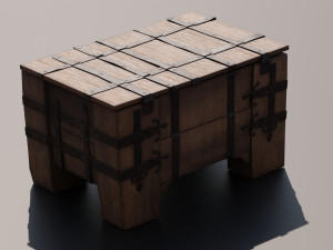 Old chest 3D Model
