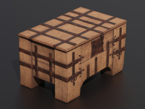 Old chest 3D Model