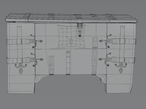 Old chest 3D Model