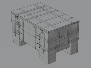 Old chest 3D Model