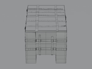 Old chest 3D Model