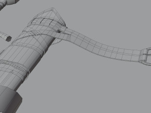Templar Knight Sword with scabbard 3D 모델