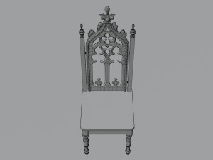 Medieval chair 3D Model