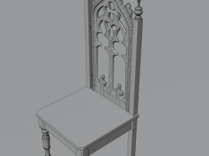 Medieval chair 3D Model