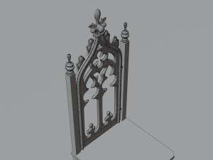 Medieval chair 3D Model