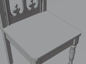 Medieval chair 3D Model