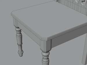 Medieval chair 3D Model