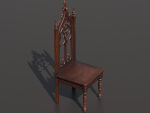 Medieval chair 3D 模型