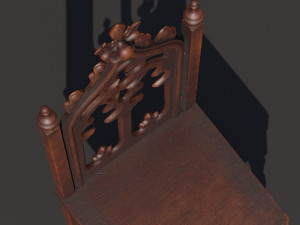 Medieval chair 3D Model