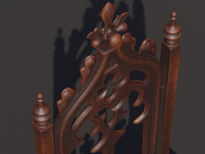 Medieval chair 3D Model