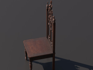 Medieval chair 3D Model