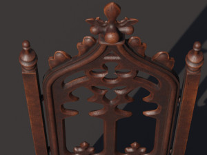 Medieval chair 3D Model