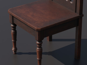Medieval chair 3D Model