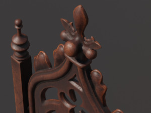 Medieval chair 3D Model