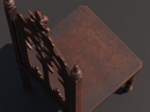 Medieval chair 3D Model