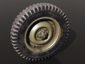 Jeep Willys wheel 3D 模型