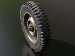 Jeep Willys wheel 3D Модель