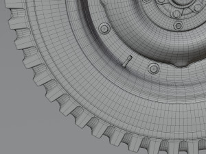 Jeep Willys wheel 3D Модель