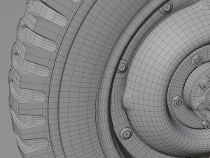 Jeep Willys wheel 3D Модель