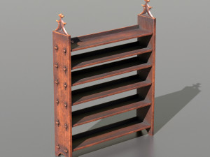 Medieval shelf 3D 模型
