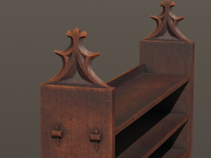 Medieval shelf 3D Модель