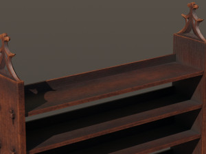 Medieval shelf 3D Модель