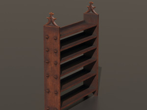 Medieval shelf 3D Модель
