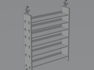 Medieval shelf 3D Модель