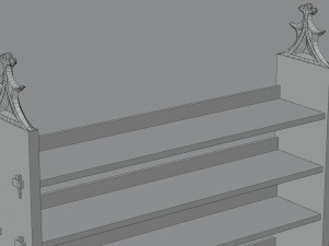 Medieval shelf 3D Модель
