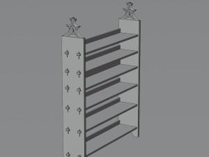 Medieval shelf 3D Модель