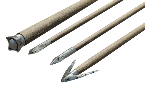 Medieval arrows for a crossbow 3D Model