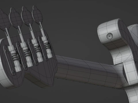 Black Bass Guitar 3D Model