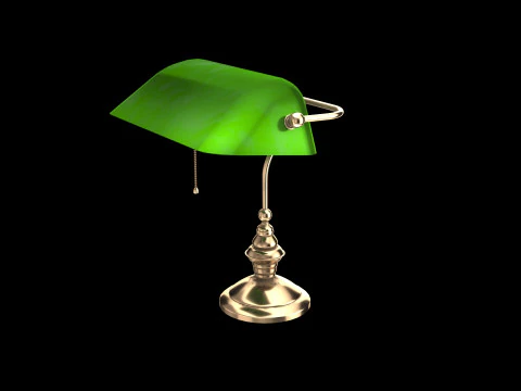Bibliothekslampe 3D Modell
