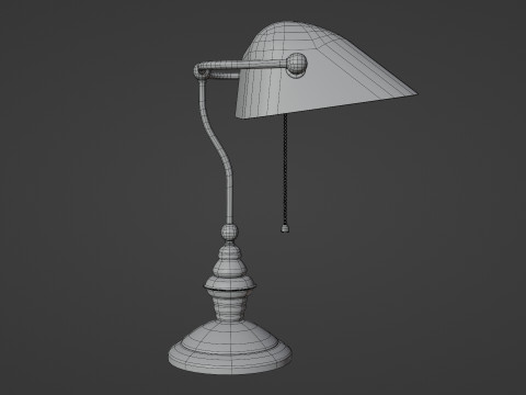 Library lamp Modello 3D