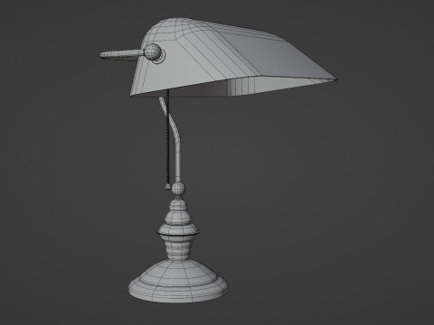 Library lamp Modello 3D