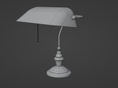 Library lamp Modello 3D