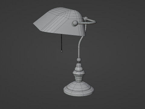 Library lamp Modello 3D