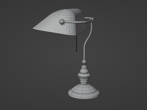 Library lamp Modello 3D