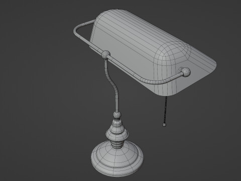 Library lamp Modello 3D