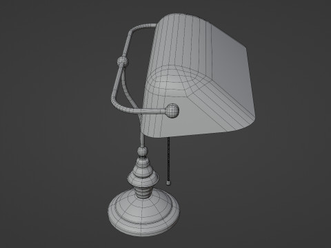 Library lamp Modello 3D