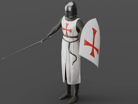 Templar knight cloth 3D Model